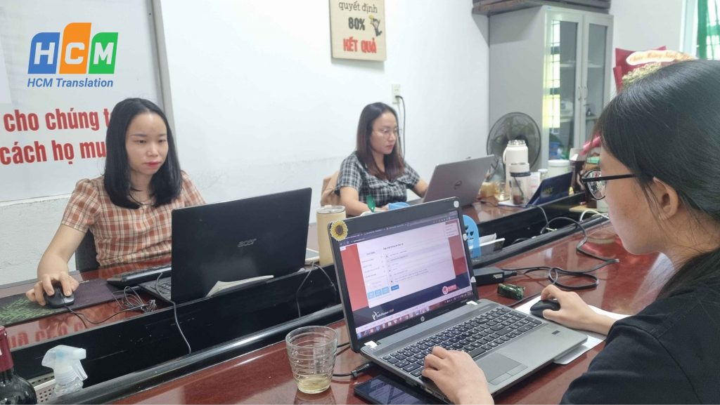Đội ngũ dịch thuật chuyên nghiệp tại Tp.HCM