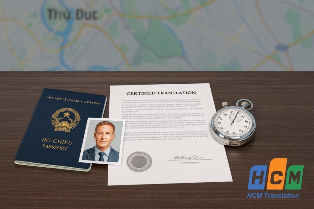 Dịch vụ dịch hồ sơ du lịch lấy liền, giá rẻ tại Thủ Đức.