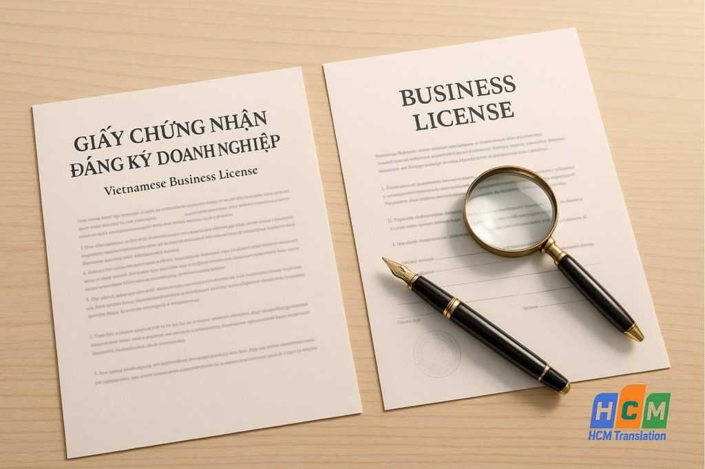 Dịch vụ dịch thuật công chứng giấy phép kinh doanh nhanh chóng, uy tín tại TPHCM.