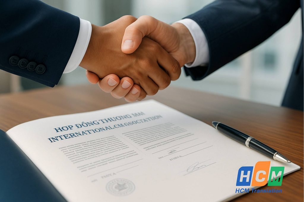 Dịch thuật hợp đồng thương mại chuyên nghiệp, bảo mật tại TPHCM.