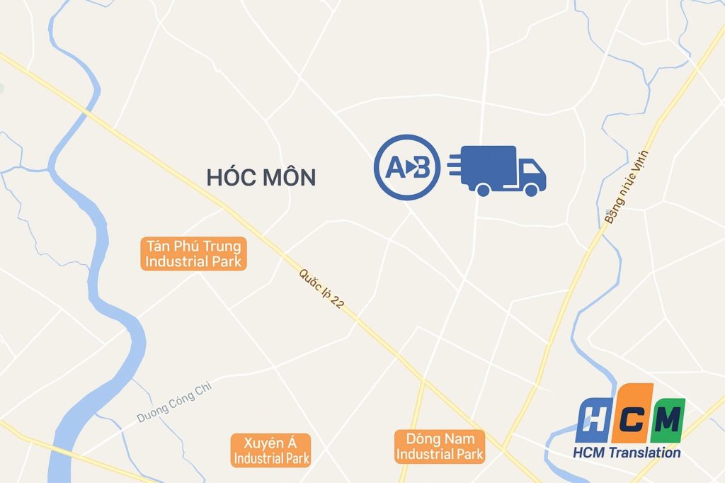 Dịch vụ dịch thuật tiếng Anh nhanh chóng, giao tận nơi tại Huyện Hóc Môn.