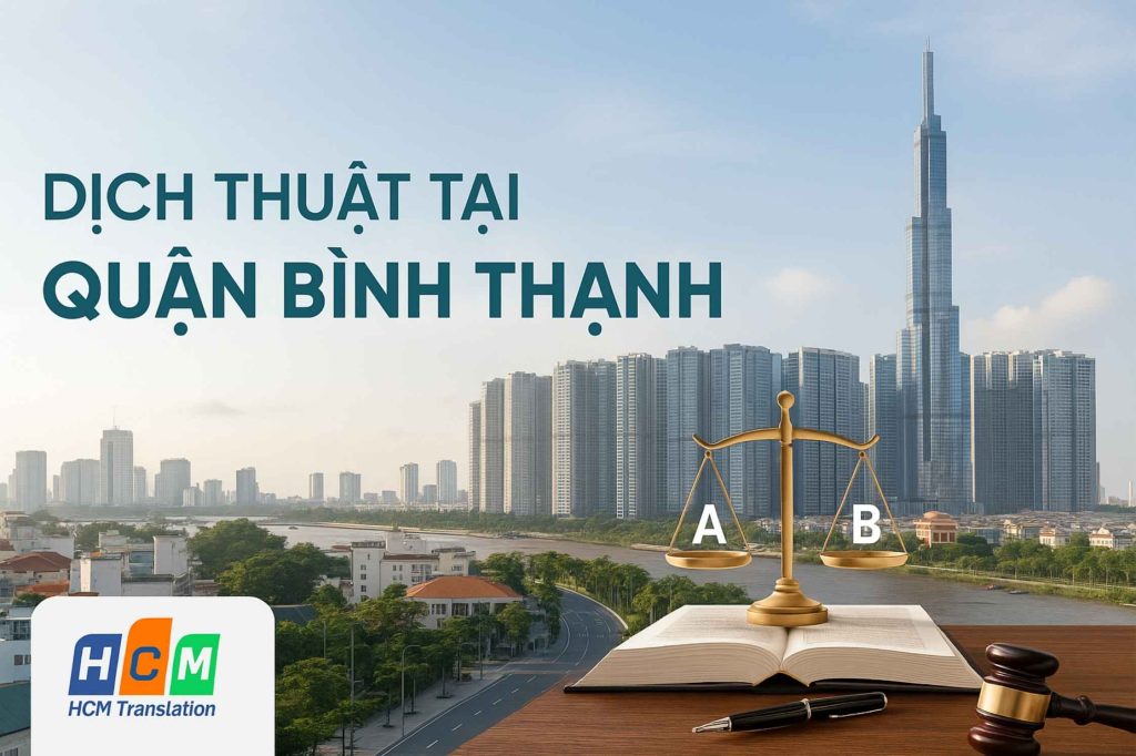 Dịch vụ dịch thuật tiếng Anh chuyên nghiệp, uy tín tại Quận Bình Thạnh.