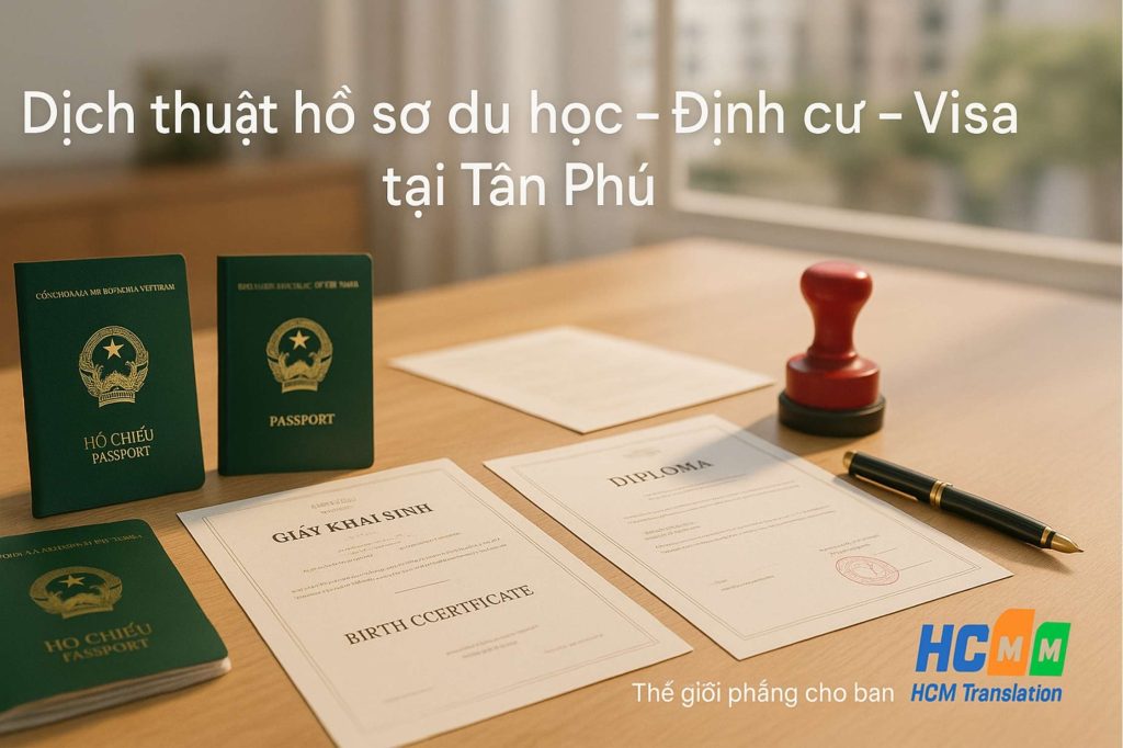 Dịch vụ dịch thuật tiếng Anh uy tín, chất lượng tại Quận Tân Phú.