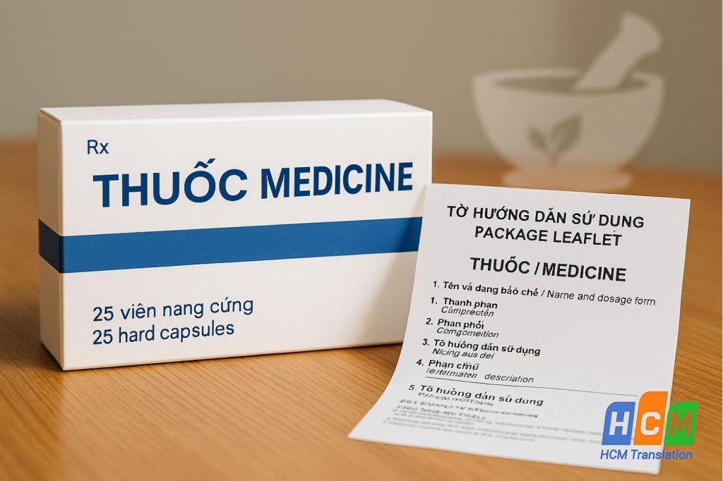 Dịch vụ dịch tiếng Anh nhãn hiệu thuốc, bao bì dược phẩm chuyên nghiệp tại Thủ Đức.