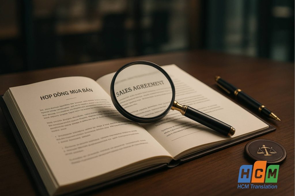 Dịch thuật hợp đồng mua bán chuyên nghiệp, chính xác pháp lý tại TPHCM.