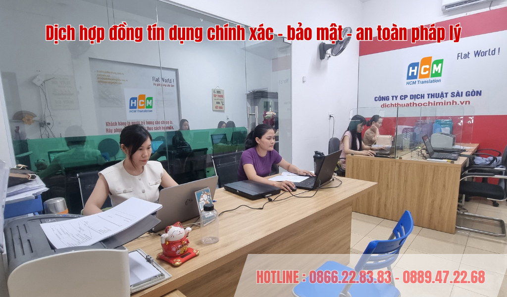Dịch hợp đồng tín dụng chính xác - bảo mật - an toàn pháp lý