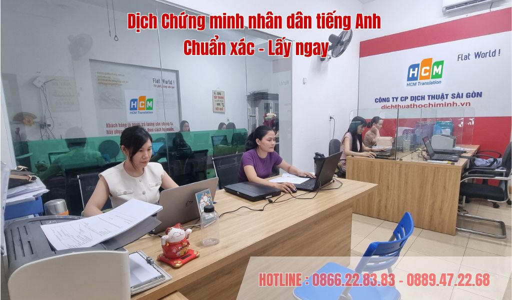 Dịch Chứng minh nhân dân tiếng Anh – Uy tín, chuẩn xác và hỏa tốc lấy ngay cho mọi khách hàng.