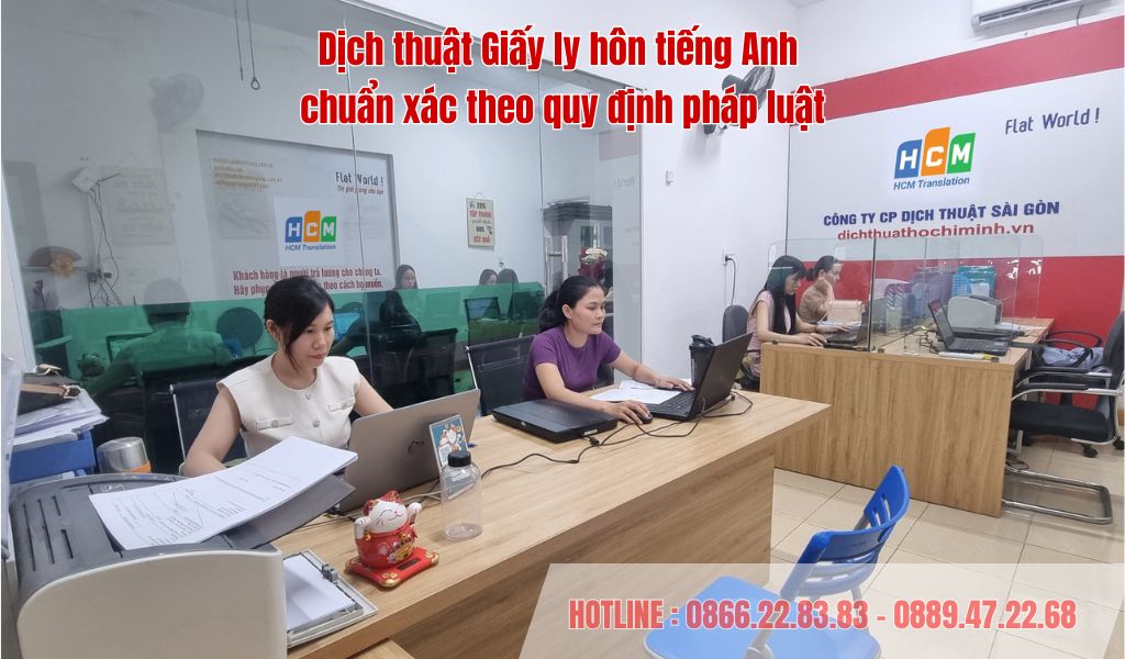 Giải pháp Dịch thuật Giấy ly hôn tiếng Anh nhanh chóng, lấy liền tại TP.HCM