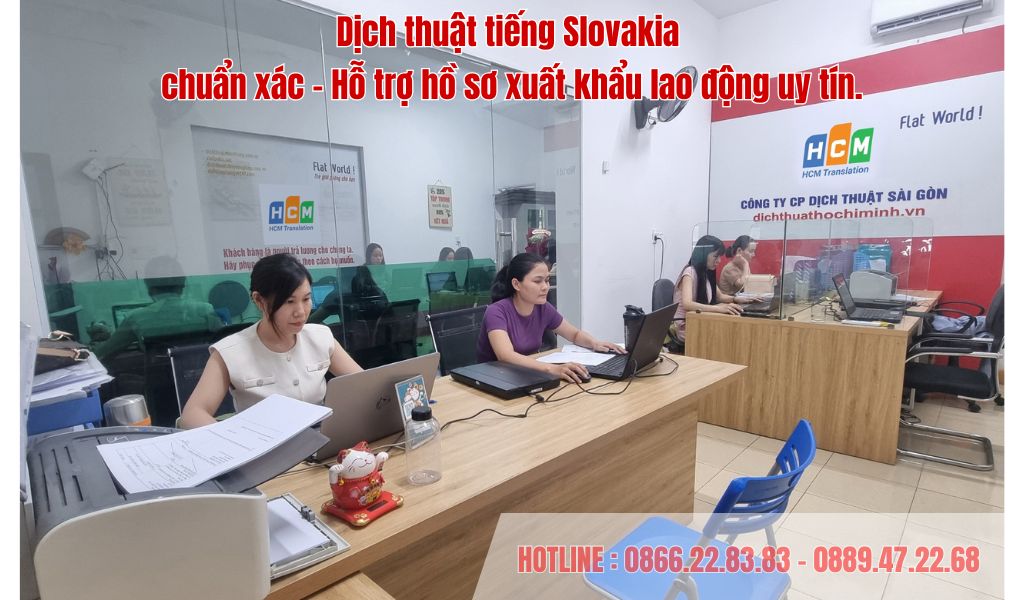 Dịch thuật tiếng Slovakia chuyên nghiệp – Chìa khóa vàng cho hành trình lao động tại trái tim Châu Âu.