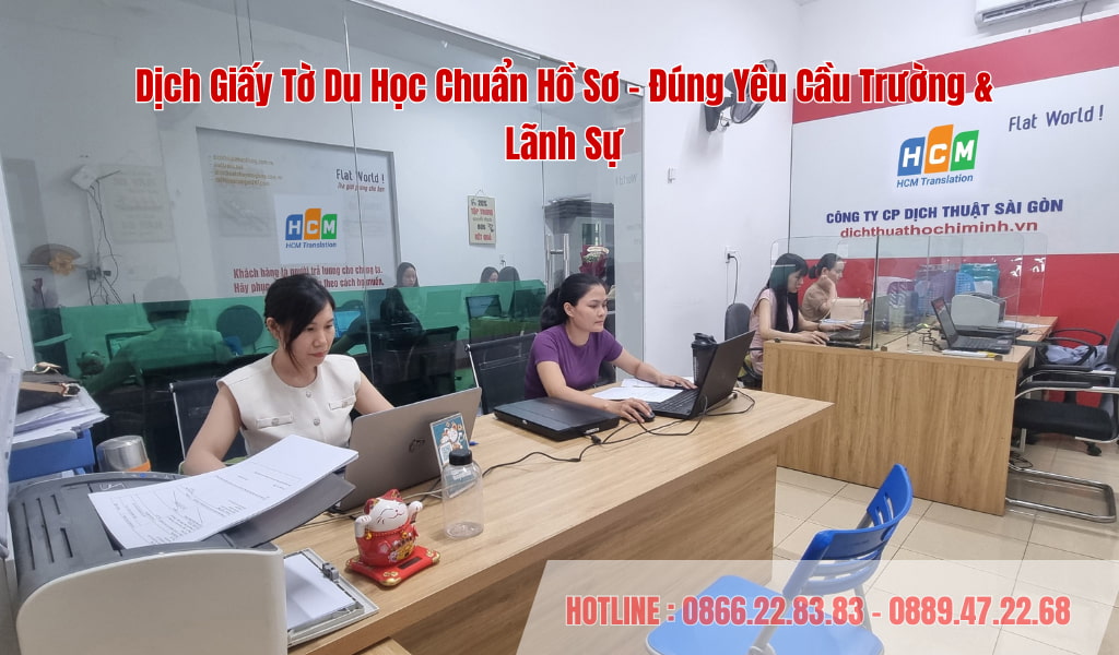 Dịch Giấy Tờ Du Học Chuẩn Hồ Sơ – Đúng Yêu Cầu Trường & Lãnh Sự