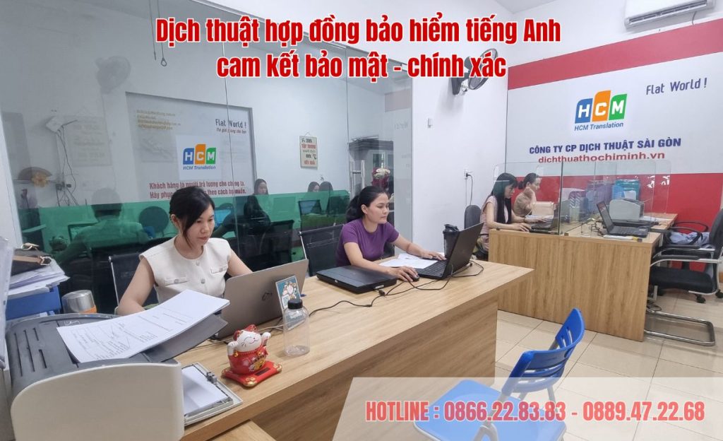 Dịch thuật hợp đồng bảo hiểm tiếng Anh – Giải pháp chuẩn hóa chứng từ, kết nối kinh doanh toàn cầu.
