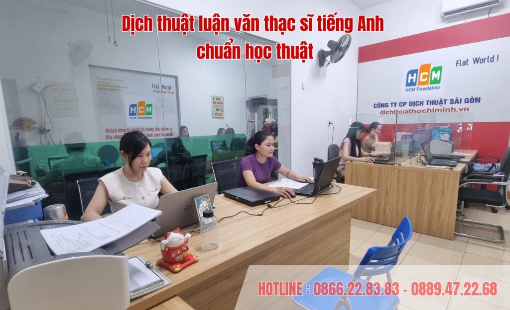 Dịch thuật luận văn thạc sĩ tiếng Anh – Nâng tầm công trình nghiên cứu cao học