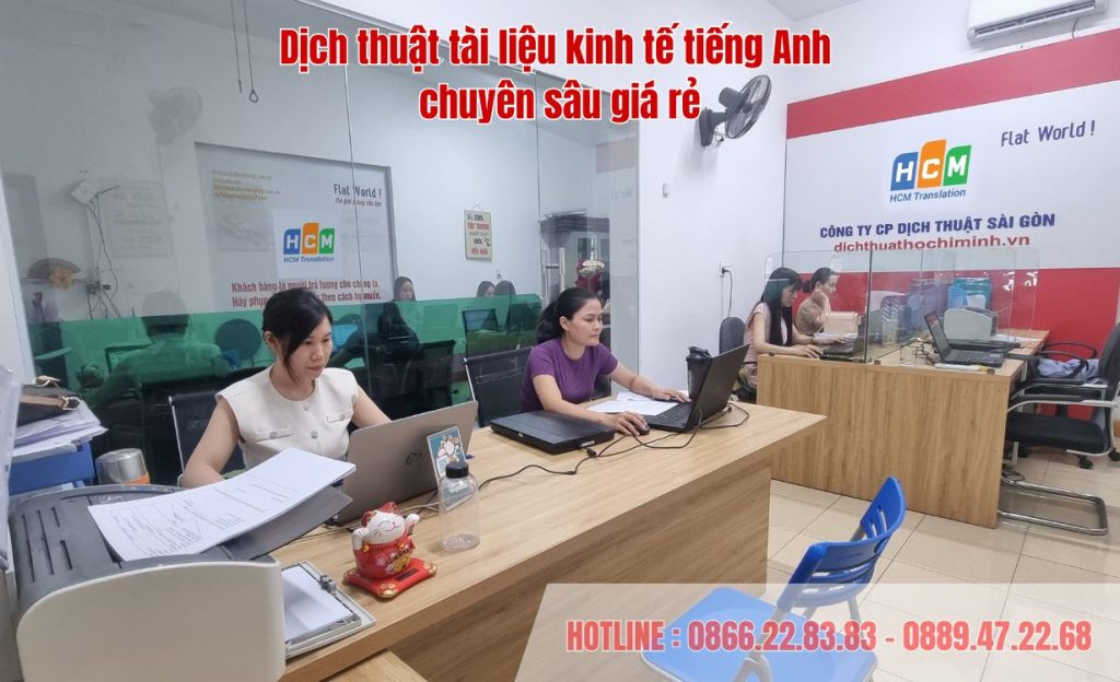 Dịch thuật tài liệu kinh tế tiếng Anh – Giải pháp chuẩn hóa chứng từ, kết nối kinh doanh toàn cầu.