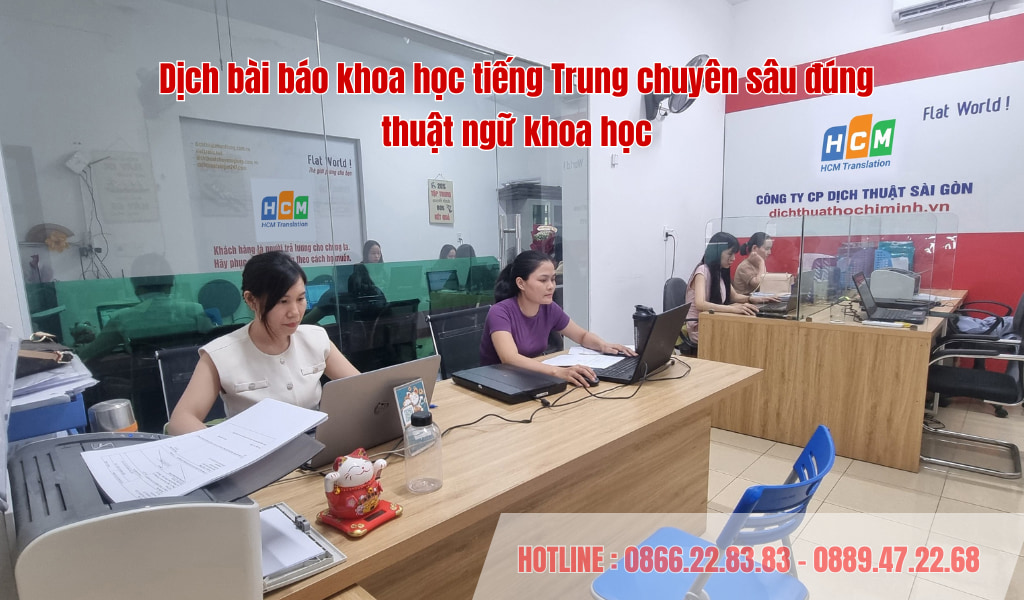 Dịch bài báo khoa học tiếng Trung chuyên sâu đúng thuật ngữ khoa học
