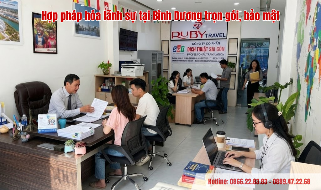 Hợp pháp hóa lãnh sự tại Bình Dương trọn gói, bảo mật